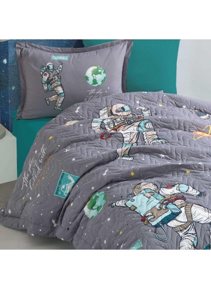 Ranforce 100% Pamuk Tek Kişilik Dört Mevsim Set Space Antrasit Ranforce 100% Pamuk Tek Kişilik Dört Mevsim Set Space Antrasit